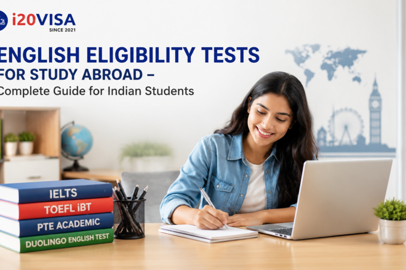 English Eligibility Tests for Study Abroad – Complete Guide for Indian Students - i20 Visa